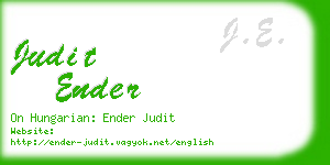 judit ender business card